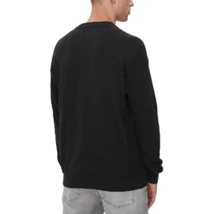 Lookbook Calvin Klein修身圆领长袖卫衣黑色 J30J325671-BEH