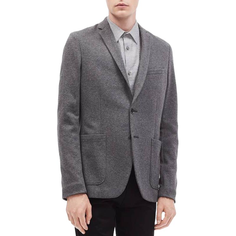 Calvin Klein Slim Fit Single-Breasted Gray Blazer Jacket SV1013-205