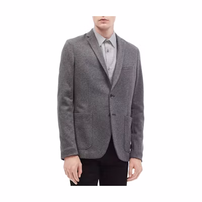 Calvin Klein Slim Fit Single-Breasted Gray Blazer Jacket SV1013-205