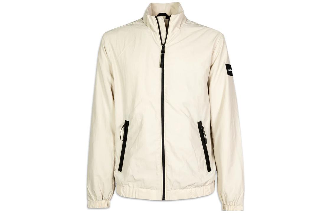 Calvin Klein Slim Fit Solid Zip-Up Jacket Light Brown K10K111441-ACE