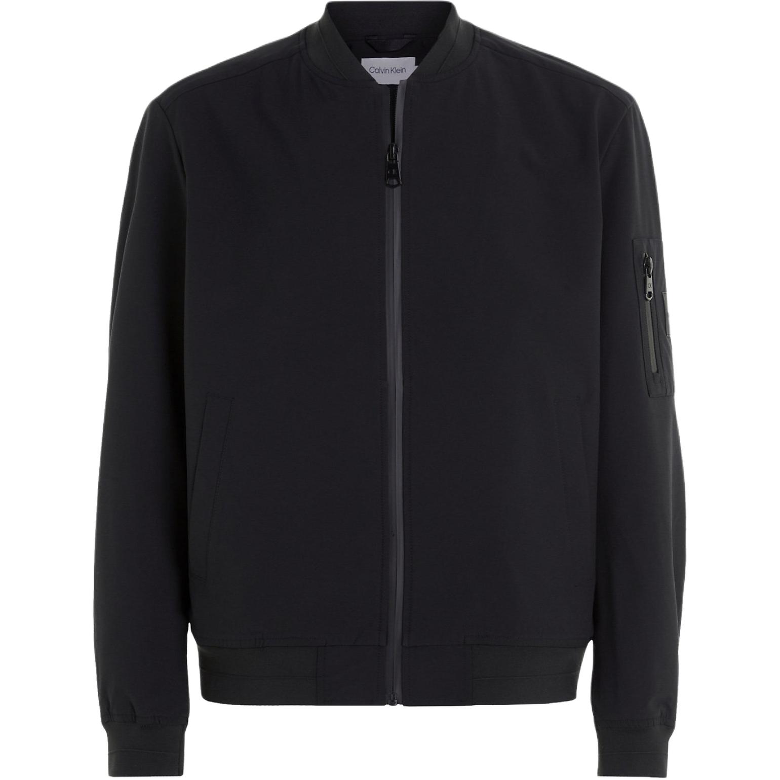 Calvin Klein Slim Fit Stretch Knit Ribbed Jacket Black (EU Version) K10K112943-BEH