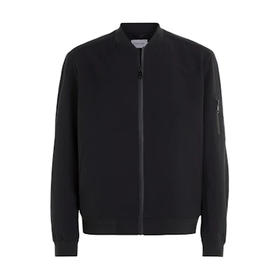 Calvin Klein Slim Fit Stretch Knit Ribbed Jacket Black (EU Version) K10K112943-BEH