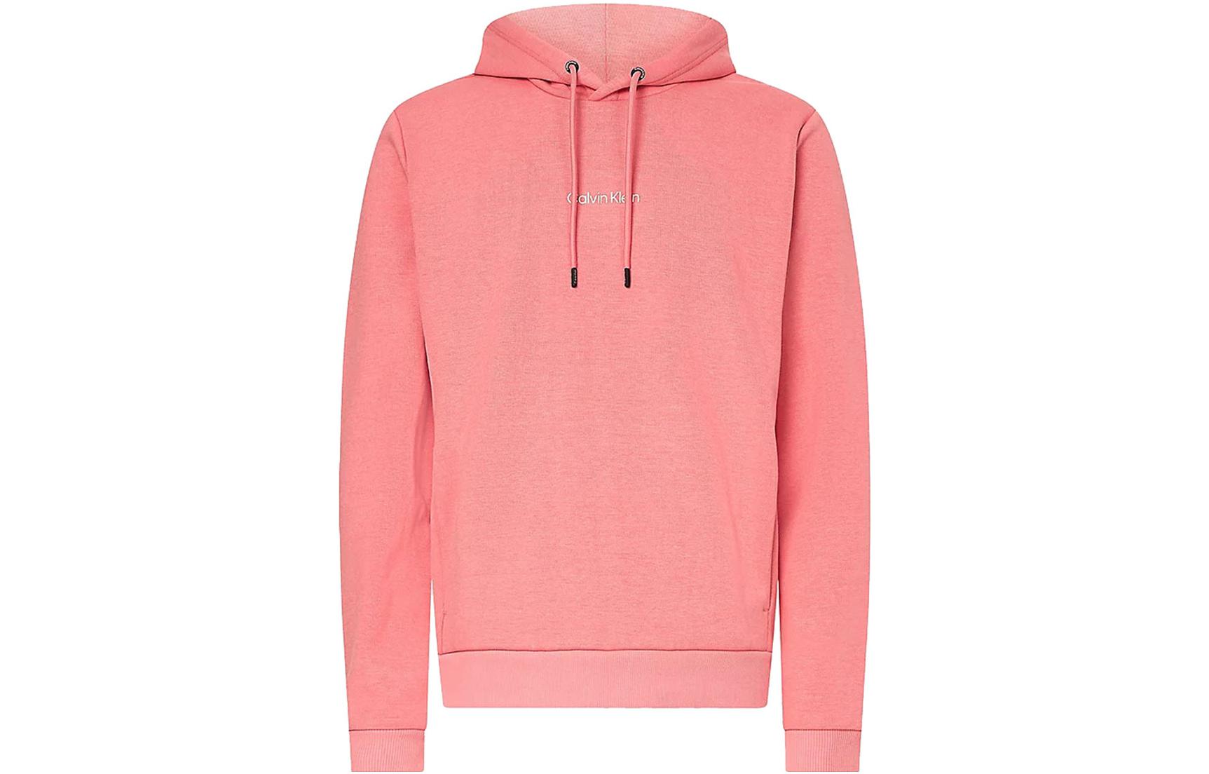 Calvin Klein Small Logo Embroidered Hoodie Pink () K10K109432TI4