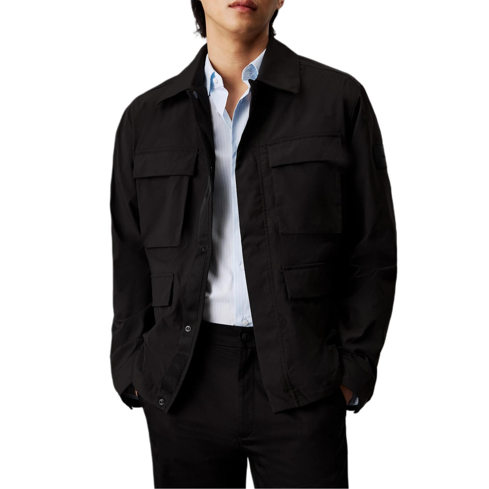 Calvin Klein Soft Commuter 4-Pocket Long-Sleeve Jacket Black (EU Version) K10K113495-BEH