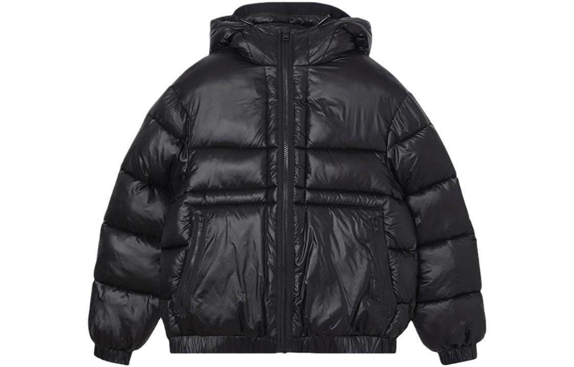 Calvin Klein Solid Black Hooded Jacket J30J321976-BEH