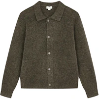 Calvin Klein Solid Brown Knit Long Sleeve Jacket J326675-PBX Calvin Klein Solid Brown Knit Long Sleeve Jacket J326675-PBX