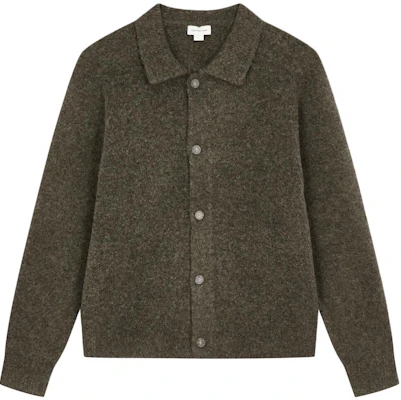 Calvin Klein Jaket Rajut Lengan Panjang Coklat Solid J326675-PBX Order Calvin Klein Jaket Rajut Lengan Panjang Coklat Solid J326675-PBX