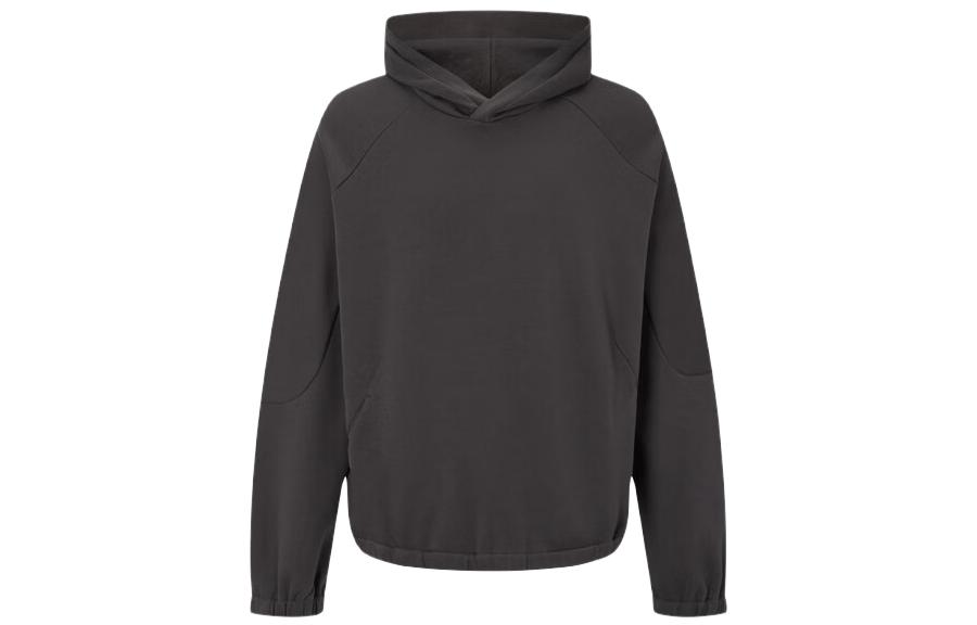 Calvin Klein Solid Color Loose Fit Hoodie - Dark Gray 40JM806-PT0