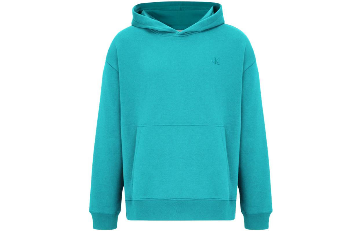 Calvin Klein Solid Color Pullover Hoodie Men’s Light Blue 40HM256-441