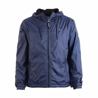 Calvin Klein Solid Color Waterproof Windbreaker Jacket CM234687-NVY