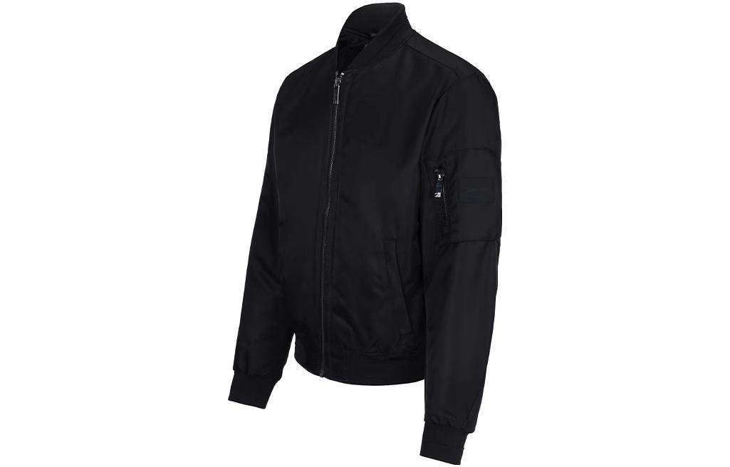 Lookbook Calvin Klein 純色拉鍊長袖外套 黑色 K10K109907