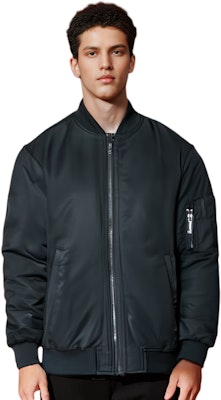 Calvin Klein 純色拉鍊長袖外套 黑色 K10K109907 Details for Calvin Klein 純色拉鍊長袖外套 黑色 K10K109907