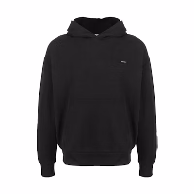 Calvin Klein Solid Letter Print Hoodie Black () K10K1106-BLC