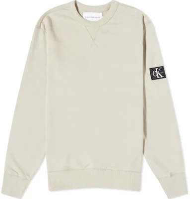 Calvin Klein Solid Logo Crewneck Pullover Sweatshirt Men Taupe Gray J30J323426-PED Buy Calvin Klein Solid Logo Crewneck Pullover Sweatshirt Men Taupe Gray J30J323426-PED