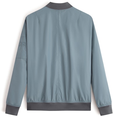 CALVIN KLEIN Solid Logo Embroidered Baseball Collar Zip Jacket J323578-1 Lookbook CALVIN KLEIN Solid Logo Embroidered Baseball Collar Zip Jacket J323578-1