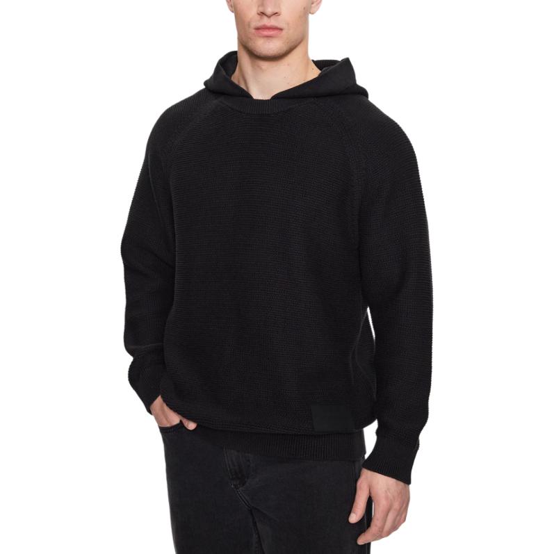Calvin Klein Solid Logo Hoodie Black () J30J323539-BEH