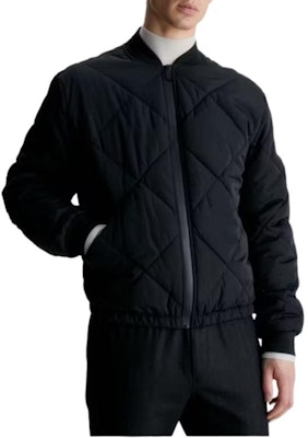 CALVIN KLEIN Solid Logo Quilted Bomber Jacket Black Long Sleeve K10K111880-BEH Order CALVIN KLEIN Solid Logo Quilted Bomber Jacket Black Long Sleeve K10K111880-BEH
