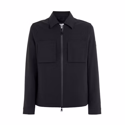 Calvin Klein Solid Logo Slim Fit Long Sleeve Jacket Men Black K10K112359-BEH
