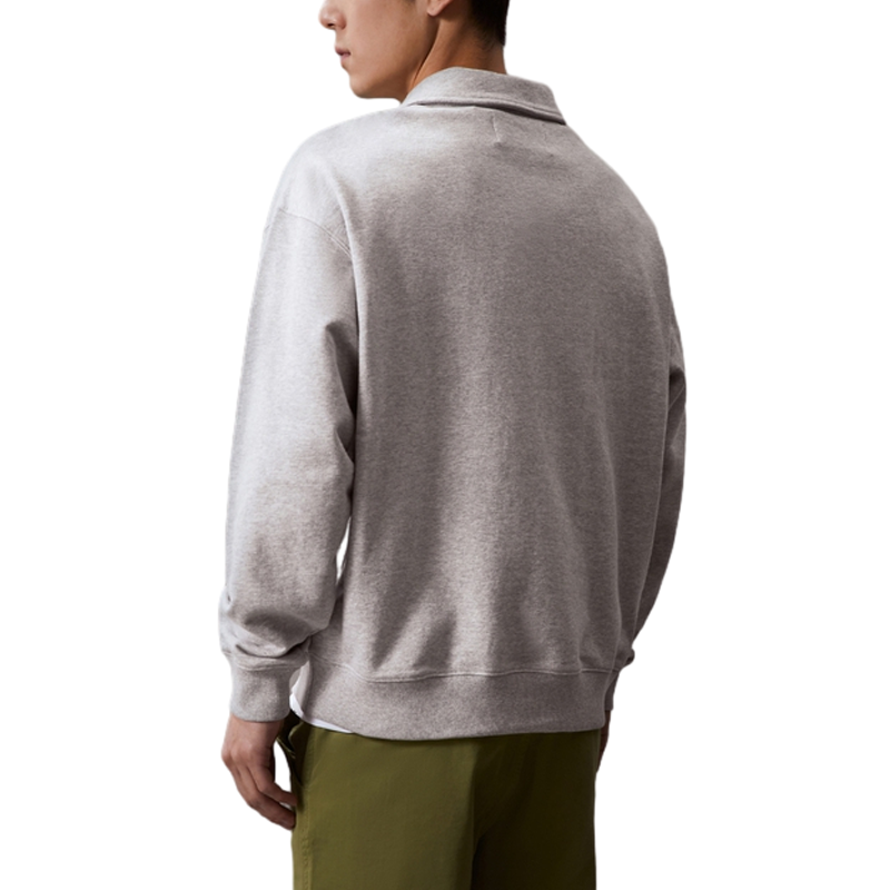 Shop 卡尔文克雷恩纯色长袖Polo卫衣珍珠灰 J325051-P01