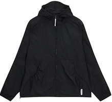 Calvin Klein Solid Pleated Windbreaker Jacket Unisex Black 4MS4O522-001 Calvin Klein Solid Pleated Windbreaker Jacket Unisex Black 4MS4O522-001