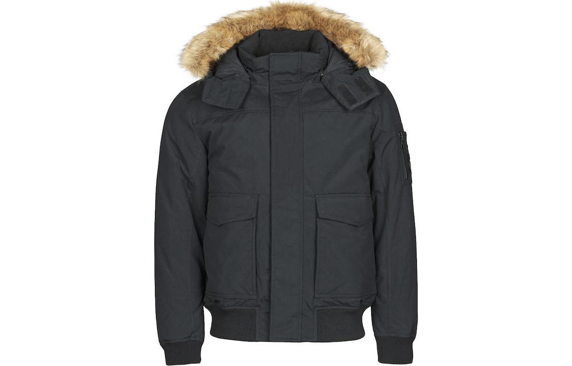 Calvin Klein Solid Pocket Zip Jacket in Black J30J316662-BEH