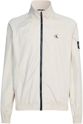 Chaqueta Blanca Calvin Klein con Cremallera y Estampado Sólido J30J322942-ACI Buy Chaqueta Blanca Calvin Klein con Cremallera y Estampado Sólido J30J322942-ACI