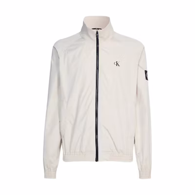 Calvin Klein Solid Print Zip-Up Jacket White J30J322942-ACI