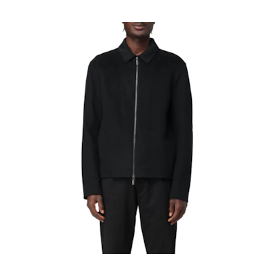 Calvin Klein Solid Zip-Up Collared Slim Fit Jacket Black K10K113031-BEH
