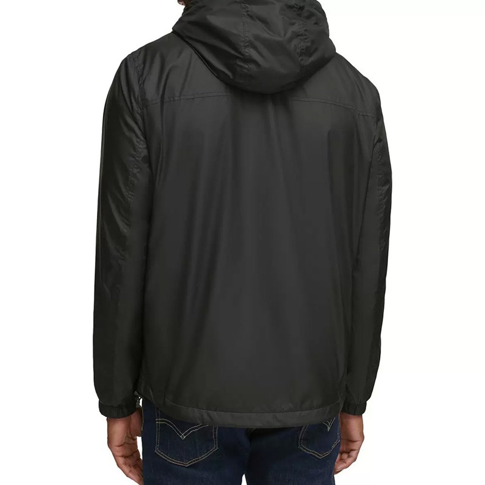 Lookbook 卡尔文克莱因纯色拉链连帽夹克 黑色 1658724-black 1658724-BLACK