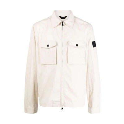 Calvin Klein Solid Zip-Up Jacket Beige K10K107136ACE