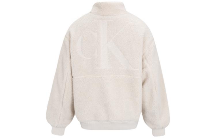 Lookbook カルバンクライン ソリッド ジップアップ ジャケット ホワイト 長袖 J321968-ACF