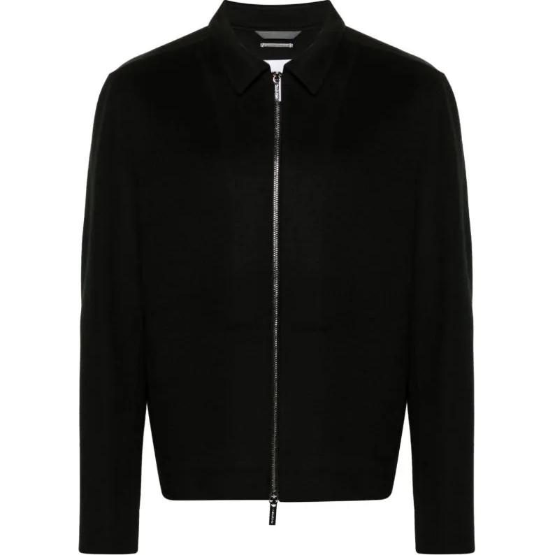 Calvin Klein Solid Zip-Up Long-Sleeve Jacket for Men - Black K10K114010-BEH