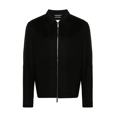 Calvin Klein Solid Zip-Up Long-Sleeve Jacket for Men - Black K10K114010-BEH