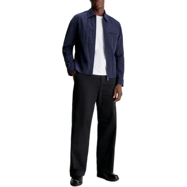 Lookbook Calvin Klein纯色夜空长袖拉链夹克 K10K112368-CHW