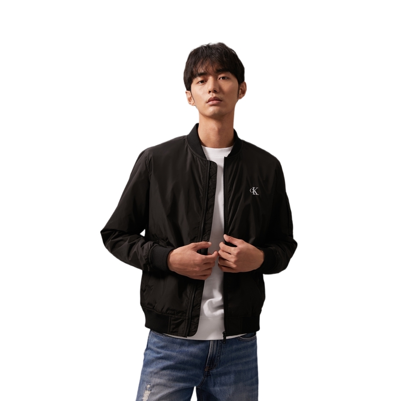 Purchase Calvin Klein 太空黑刺绣多口袋飞行员夹克 男士休闲夹克 J327253