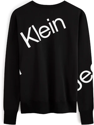 Calvin Klein 太空黑色中性圆领卫衣大胆Logo印花 J324319BEH Lookbook Calvin Klein 太空黑色中性圆领卫衣大胆Logo印花 J324319BEH