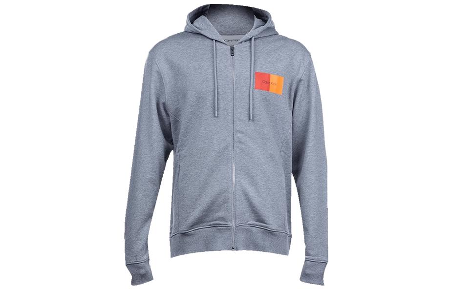 Calvin Klein SS20 Casual Zip-Up Sweatshirt - Grey K10K102978