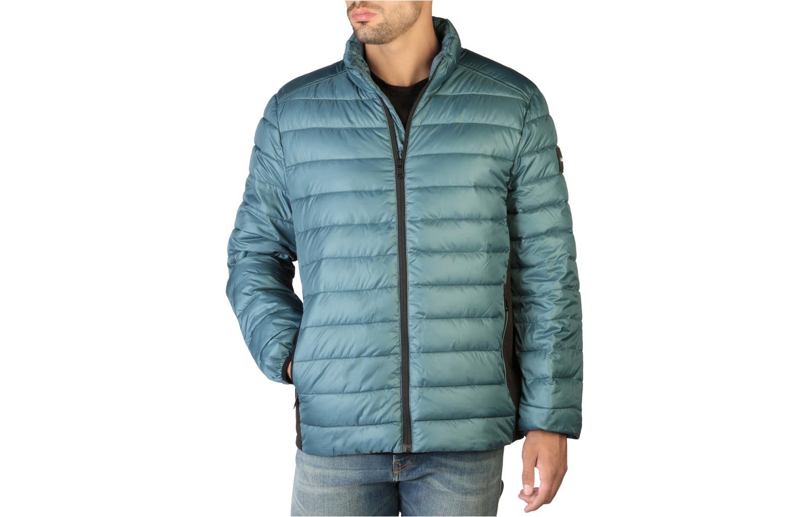 Calvin Klein SS22 Solid Quilted Zip Jacket Blue - Fashion Outerwear K10K108291DAZ