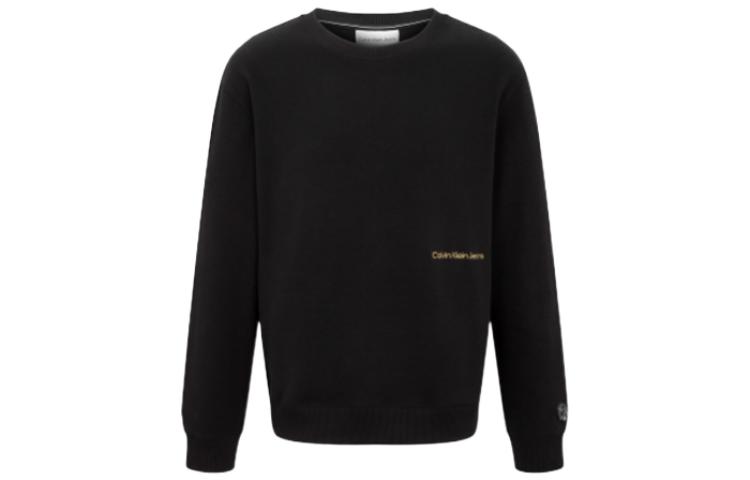 Lookbook Calvin Klein SS22 老虎印花标志男女同款黑色圆领卫衣 J400110-BEH