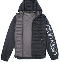 Calvin Klein SS23 Alphabet Print Lightweight Hooded Jacket Black () CM813250-BLK Calvin Klein SS23 Alphabet Print Lightweight Hooded Jacket Black () CM813250-BLK