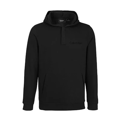 Calvin Klein SS23 Black Logo Print Hoodie Pullover 00GMF2W307-BAE