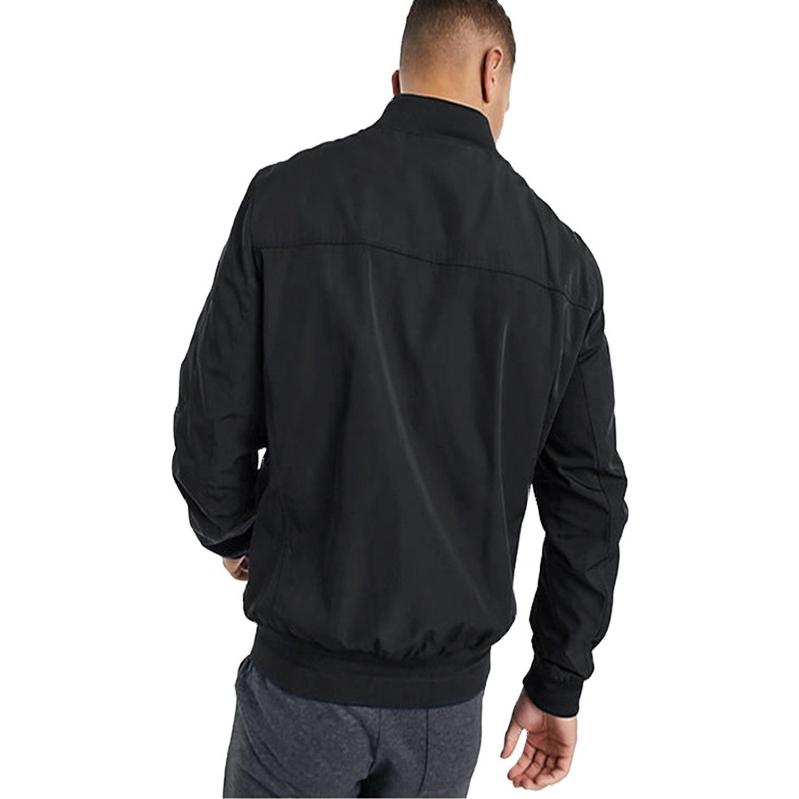 Purchase Calvin Klein SS23 黑色纯色长袖拉链夹克 CM107904-BLACK