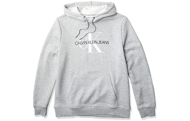 Calvin Klein SS23 Gray Logo Print Hoodie 41VC221-082