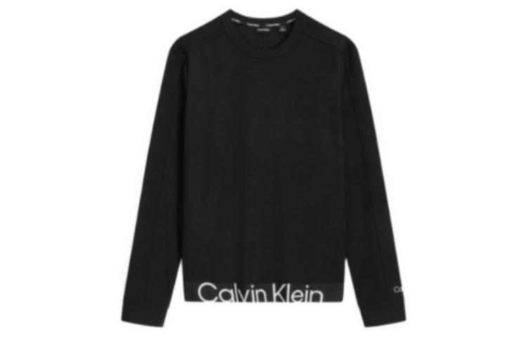 Calvin Klein SS23 Letter Logo Crewneck Sweatshirt - Space Black 4MS3W300-001