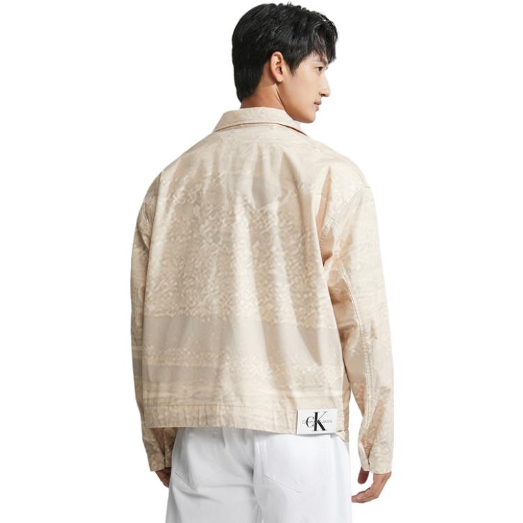 Purchase Calvin Klein SS23 标志抽绳夹克 浅卡其 J322944-0F4