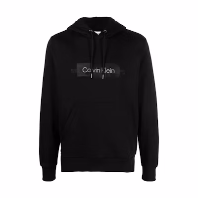 Calvin Klein SS23 Logo Embroidered Hoodie Men’s Black K10K110761-BEH