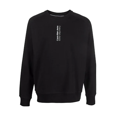 Calvin Klein SS23 Logo Graphic Pullover Crewneck Sweatshirt Black () J30J320029-BEH