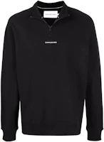 Calvin Klein SS23 Logo Half-Zip Pullover Sweatshirt Black () J30J319695-BEH Calvin Klein SS23 Logo Half-Zip Pullover Sweatshirt Black () J30J319695-BEH