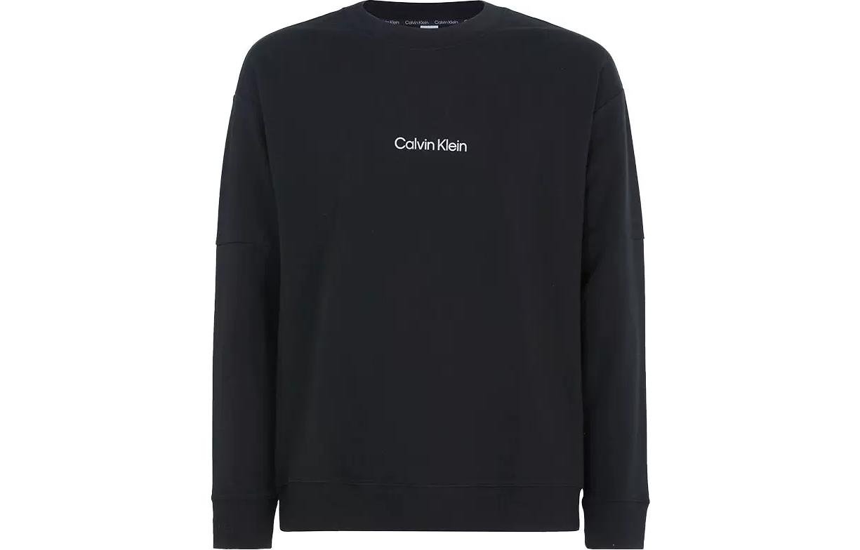 Calvin Klein SS23 Logo Print Long Sleeve Sweatshirt Black 000NM2172E