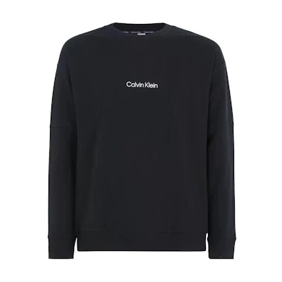 Calvin Klein SS23 Logo Print Long Sleeve Sweatshirt Black 000NM2172E